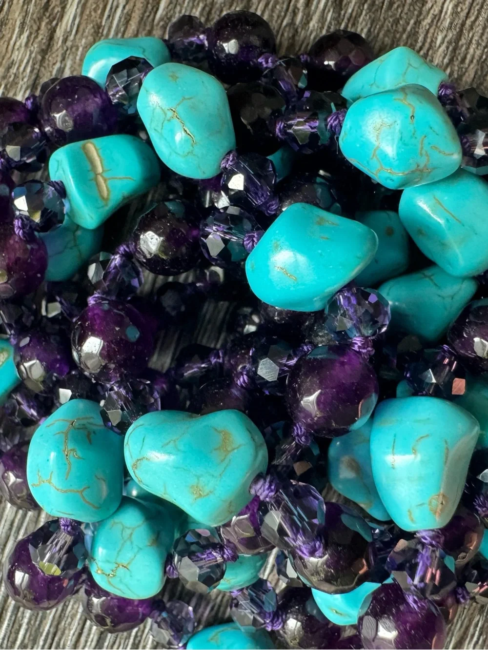 NWOT Tuckernuck Amethyst and Turquoise Necklace